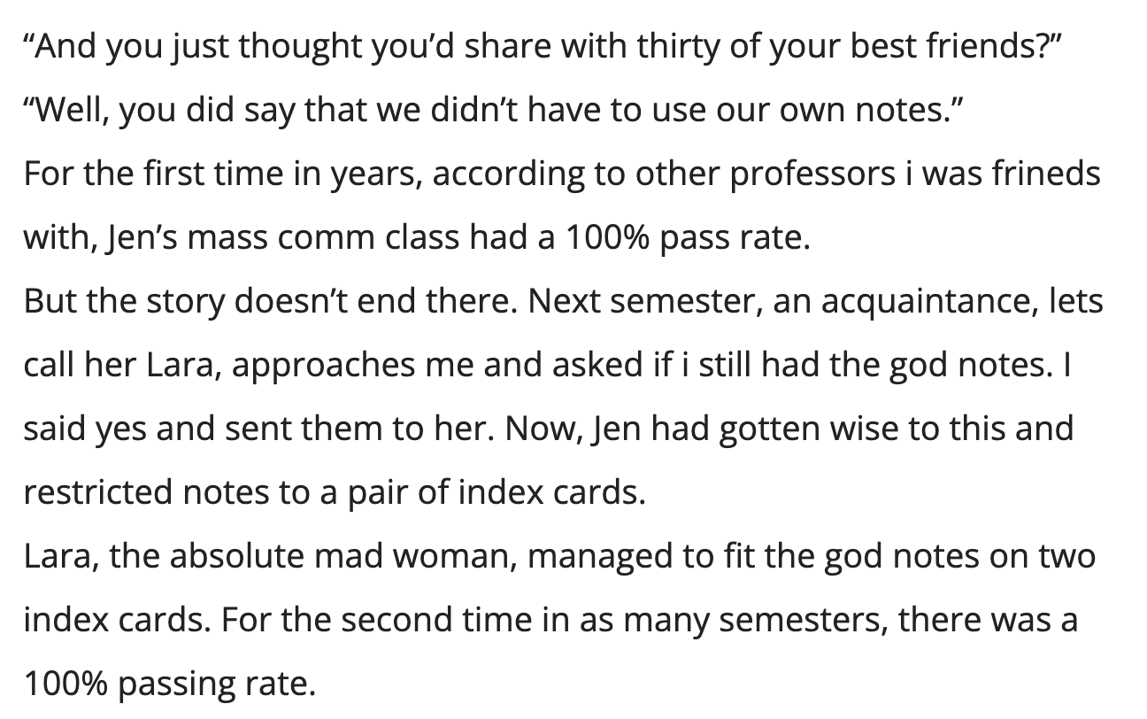 Student Gets Pro Revenge On Professor Who Would Rather Pontificate Than Just Teach The Class - Jarastyle