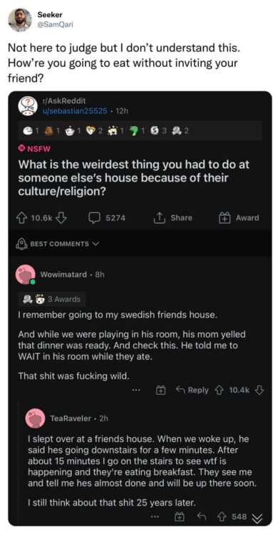 Apparently, Swedish People Don't Feed Their Guests, And The Internet Can't Handle It - Jarastyle