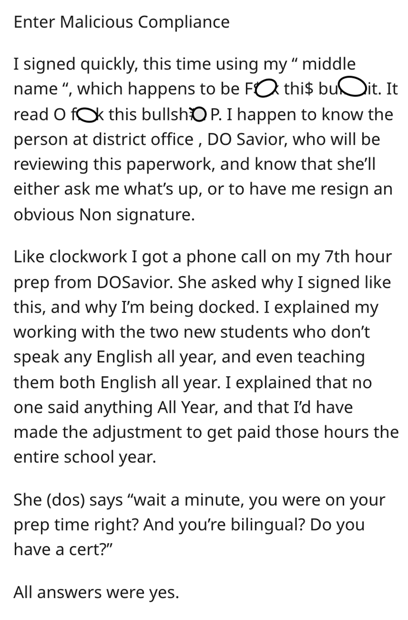 School Administration's Attempt To Dock Teacher's Pay Uncovers Clerical Error Where They Realized They Owe Her Lots Of Money - Jarastyle