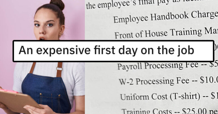 Waitress Shares Image Of Fees Her Restaurant Is Charging Server To Work There And People Are Wondering If It’s Legal