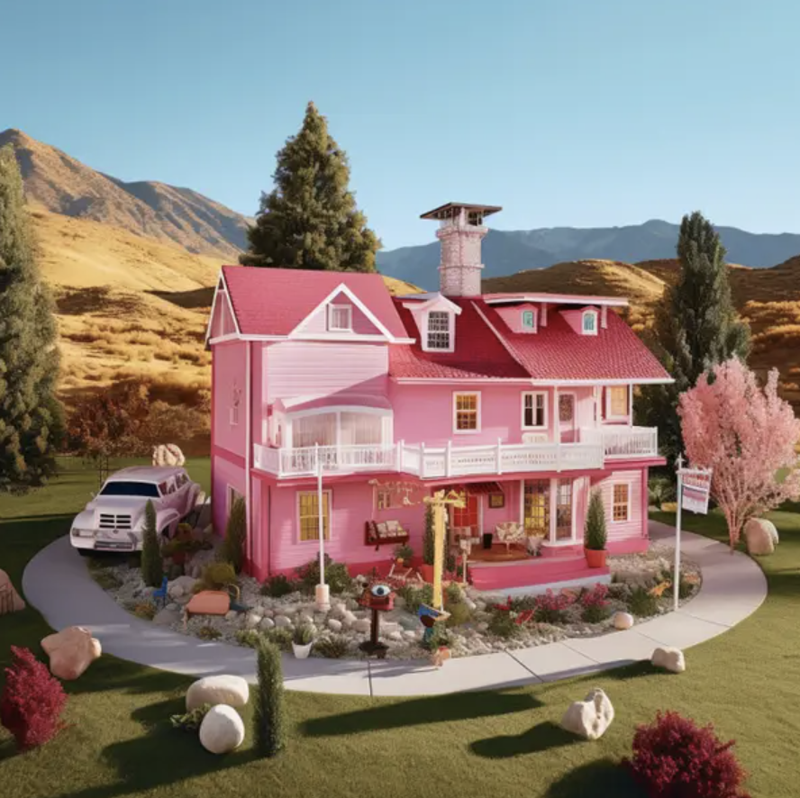 AI Photos Of Barbie Dreamhouse In Every US State