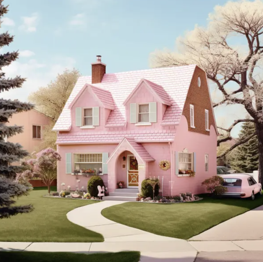 AI Photos Of Barbie Dreamhouse In Every US State