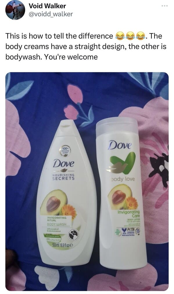 Woman Confuses Body Wash For Lotion For Over 15 Years, Despite Obvious 'Bath' Label - Jarastyle