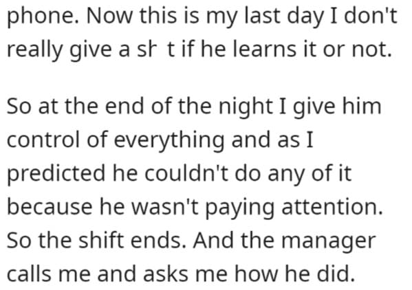 Boss Demands Ex-Employee Train New Hire Despite Resignation, Refusal Triggers Dozens Of Phone Calls - Jarastyle