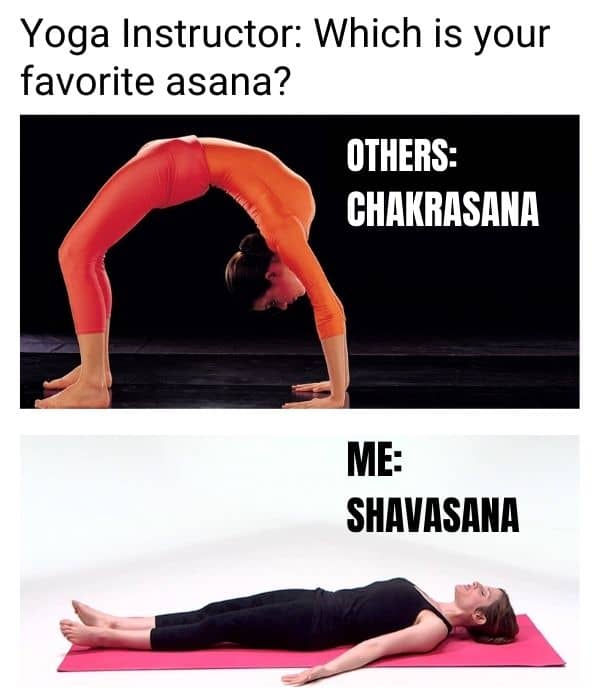 eu na vida hahaha 😂😂😂😂😂 | Yoga meme, Yoga poses, Relaxing yoga