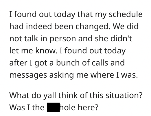 Disgruntled Worker Vents About Awful Boss Changing Their Days Off With Only 2 Days Notice - Jarastyle