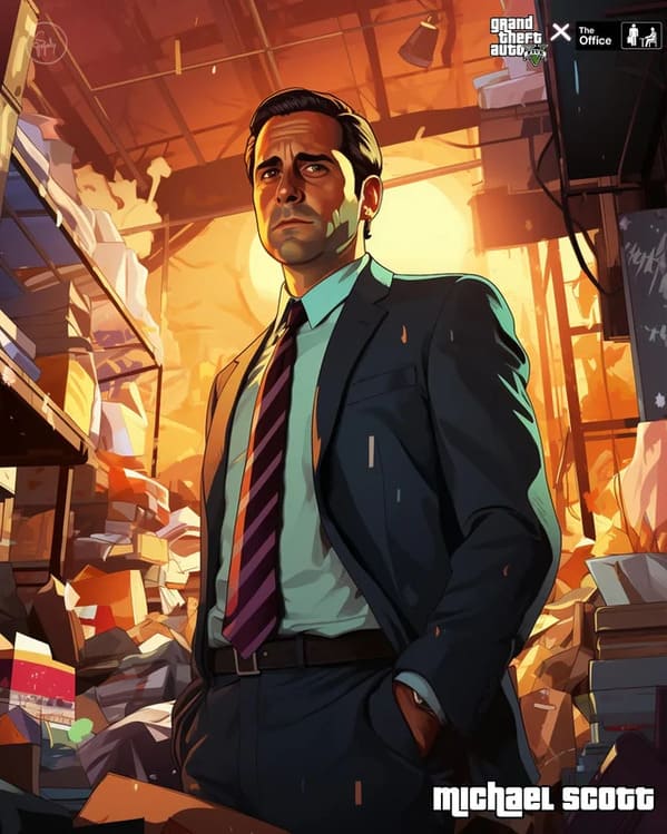 The Office' Cast And GTA V Collide In An Unforgettable AI-Powered Mashup (20 Pics) - Jarastyle