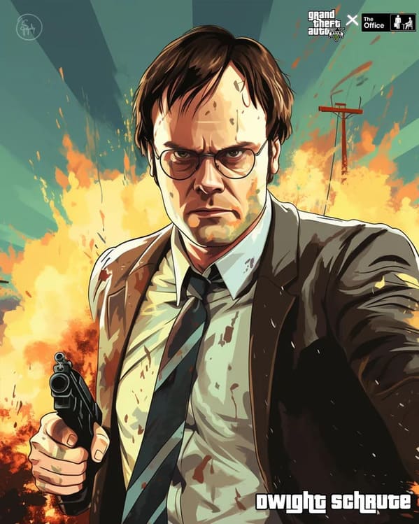 The Office' Cast And GTA V Collide In An Unforgettable AI-Powered Mashup (20 Pics) - Jarastyle