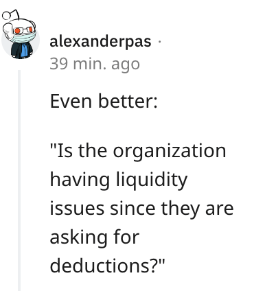 Wildly Out Of Touch Company Asks Employees To Voluntarily Deduct $5K From Their Paychecks To Be "Team Players" - Jarastyle