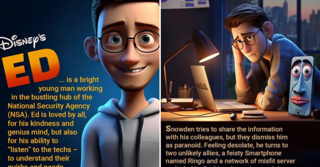 AI Transforms Edward Snowden's Story Into A Disney Movie With A Happy ...