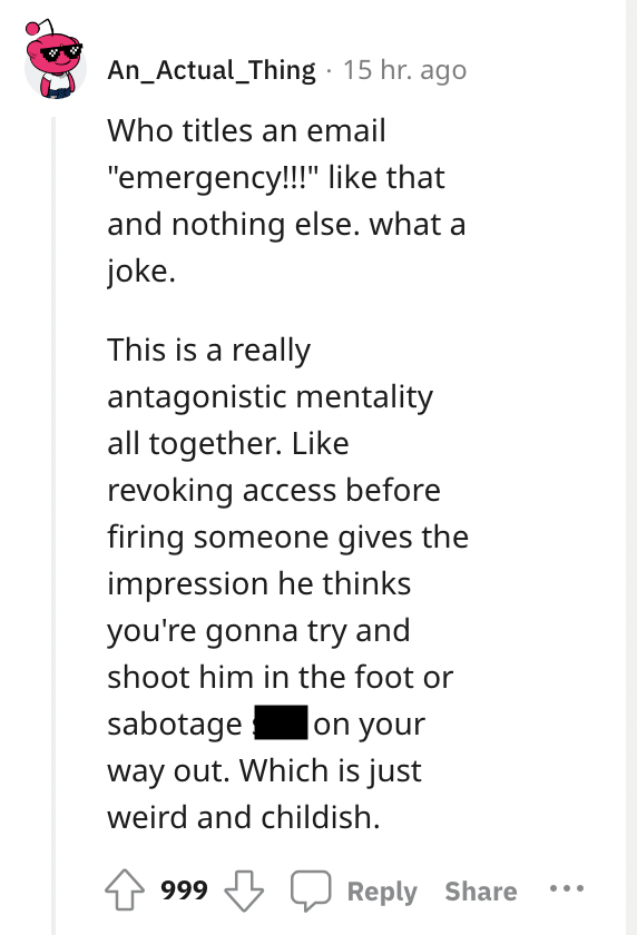 Employee Finds Out They're Being Fired After Boss Accidentally CC's Them On An Emails Asking About Removing Their Access - Jarastyle