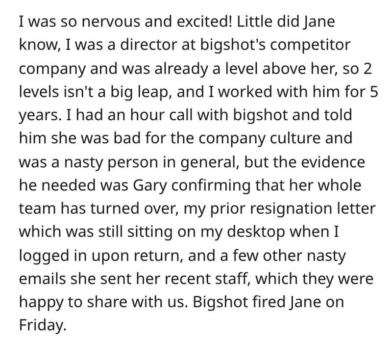 Worker Quits After Too Much Harassment From Micromanaging Boss, Gets Revenge By Getting Rehired With Promotion Where She Could Fired Old Boss - Jarastyle