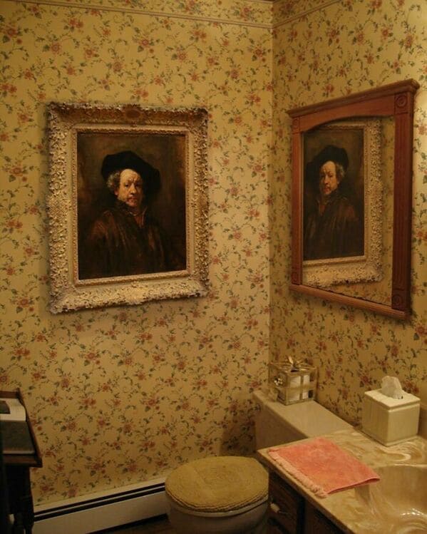 Digital Creator Gives Fresh, Funny Perspective To Classic Art By Placing "Great Art In Ugly Rooms" On Instagram (40 Pics) - Jarastyle