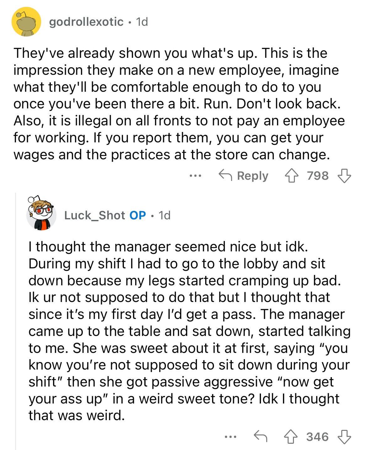 High Schooler Asks Internet For Advice — "Is It Bad If I Quit My First Job After The First Day?" - Jarastyle