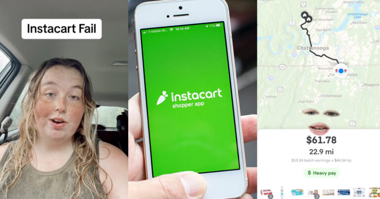 Instacart Shopper Out $1000 After Accepting A $60 Costco Order Over 20 Miles Away, Then Falls And Breaks Her Phone