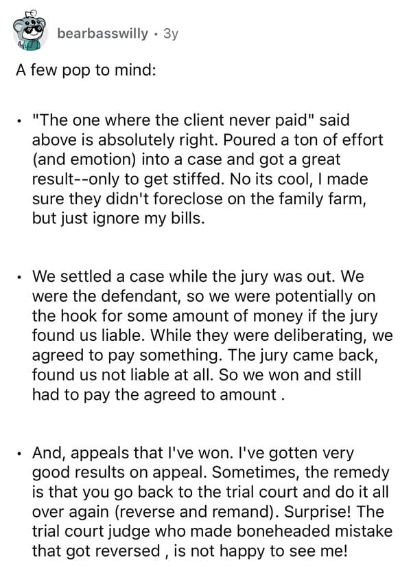 30 Lawyers Reveal The Worst Case They Regret Winning - Jarastyle