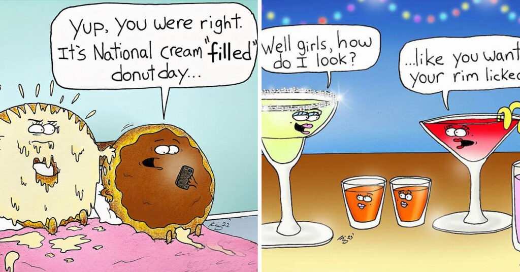 50 Slightly Inappropriate Comics From Dark Humor Master 