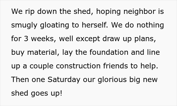 "Karen" Is Mad Neighbor's Shed Is Too Big, Calls The Inspector, Then She's Even More Mad When They Maliciously Comply - Jarastyle