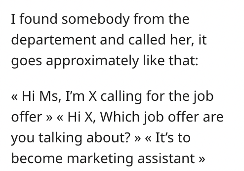 Potential Job Candidate Calls Company But Accidentally Speaks To Unaware Woman She Could Replace - Jarastyle