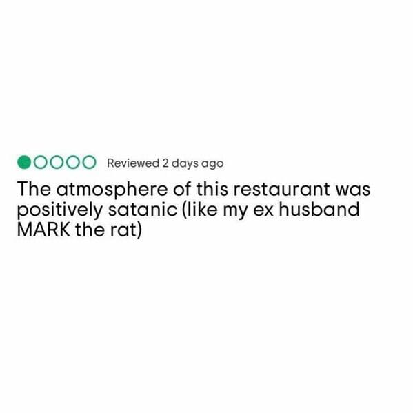 40 Funniest And Most Unhinged Restaurant Reviews From 'Takeaway Trauma' - Jarastyle