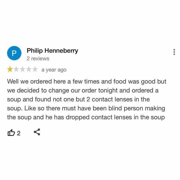 40 Funniest And Most Unhinged Restaurant Reviews From 'Takeaway Trauma' - Jarastyle