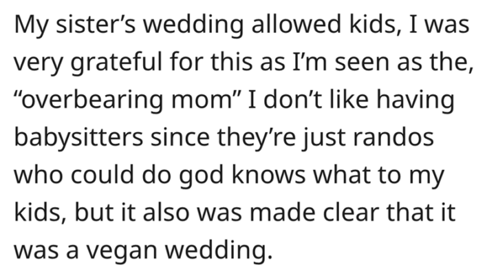 Vegan Bride Loses It On Sister Who Brought Sausage To Her Meatless Wedding