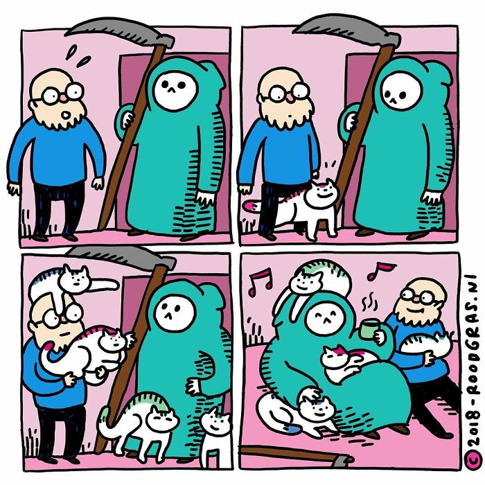 40 Hilarious Wordless Cat Comics Purrfectly Portraying Their Mischievous Antics - Jarastyle