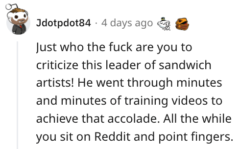 Subway Worker Roasts Boss On Reddit, But Then Gets Fired For Posting Boss' "Confidential" Messages - Jarastyle