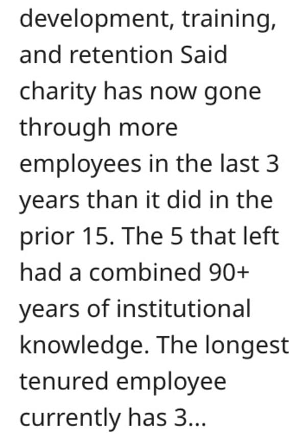 Entitled Non-Profit's Arrogance And Greed Lead To Employee's Departure; Blames Ex-Employee For $10 Million Fundraiser's Collapse - Jarastyle