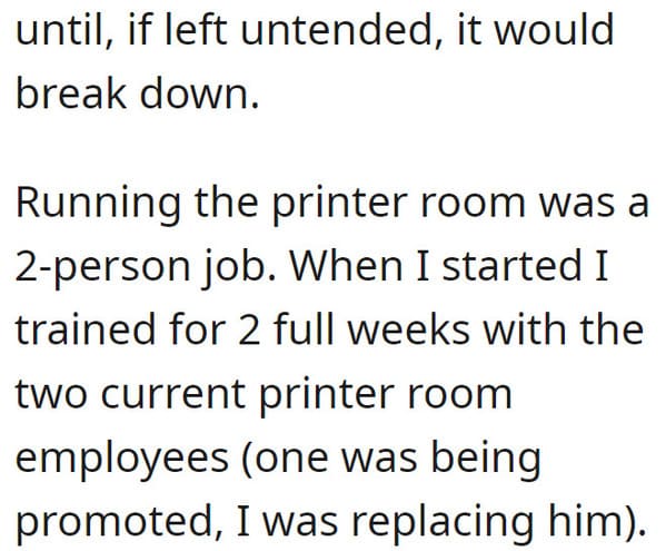 Employee Stands By As New Hires Ignite Printer Jam Chaos, Costing Company Tens Of Thousands - Jarastyle