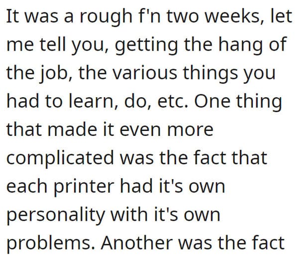 Employee Stands By As New Hires Ignite Printer Jam Chaos, Costing Company Tens Of Thousands - Jarastyle