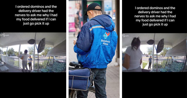 Dominos Delivery Driver Harasses Customer About Placing A Delivery Order Rather Than Picking It Up