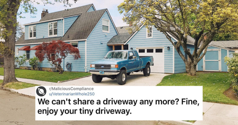 New Landlord Neighbor Says Couple Can’t Share A Driveway Anymore, Ends Up With A Tiny Driveway After They Maliciously Comply