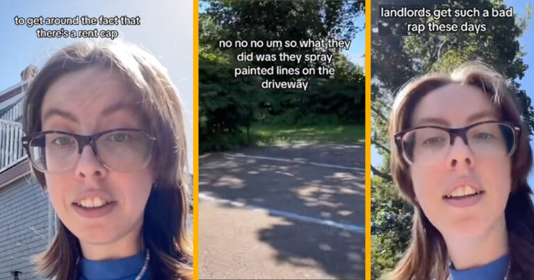 Tenant Says Her Landlord Painted Lines In The Driveway As $50 “Parking Spots” To Get Around A Rent Increase