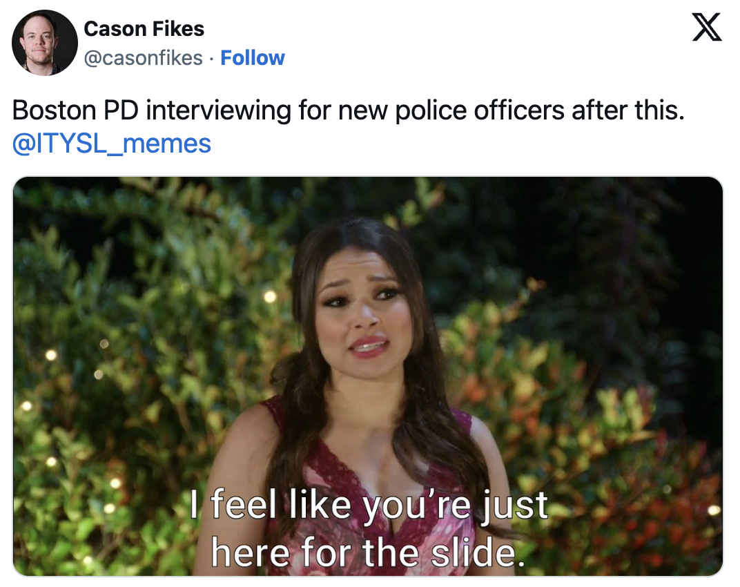 That Police Officer's Slide Fail Leads To Hilarious "Cop Slide" Memes - Jarastyle