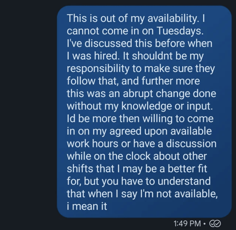 Employee Wakes Up To A Voicemail Asking Why He Isn't At Work, Then Gets Blamed For Not Checking The Schedule On His Day Off - Jarastyle