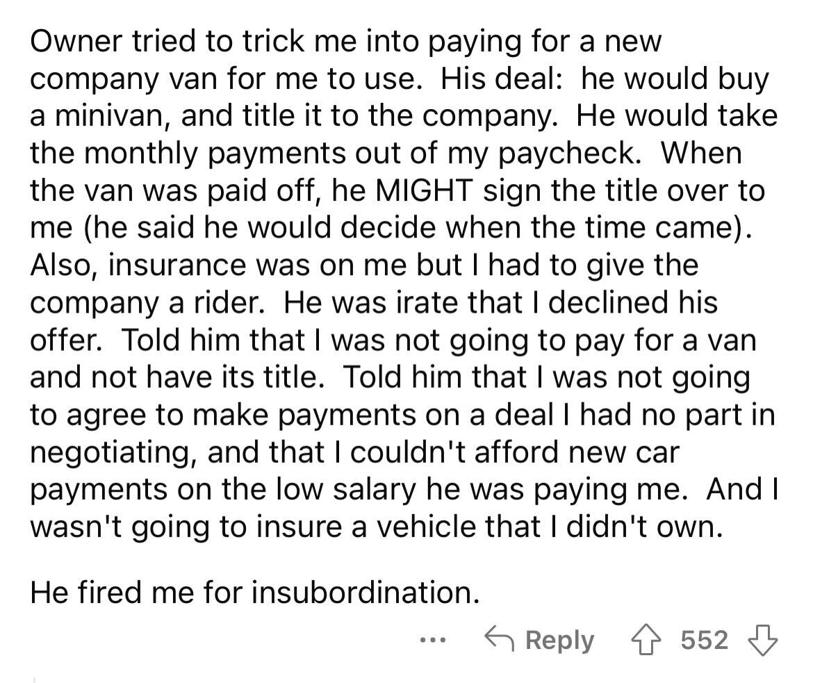 Employee Maliciously Complies With Inflexible Boss Who Only Offers 25 Cents Per Km Reimbursement In Personal Vehicle - Jarastyle