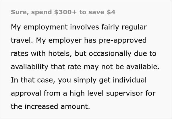 Company Won't Approve $4 Extra For Employee's Hotel Room, Worker Maliciously Complies And It Costs Them $300 More - Jarastyle