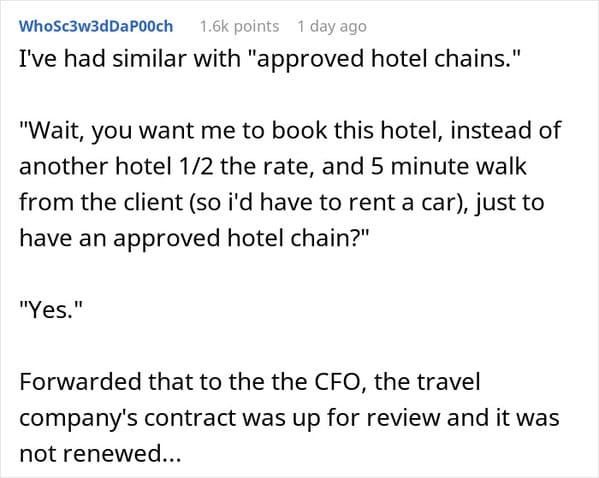 Company Won't Approve $4 Extra For Employee's Hotel Room, Worker Maliciously Complies And It Costs Them $300 More - Jarastyle