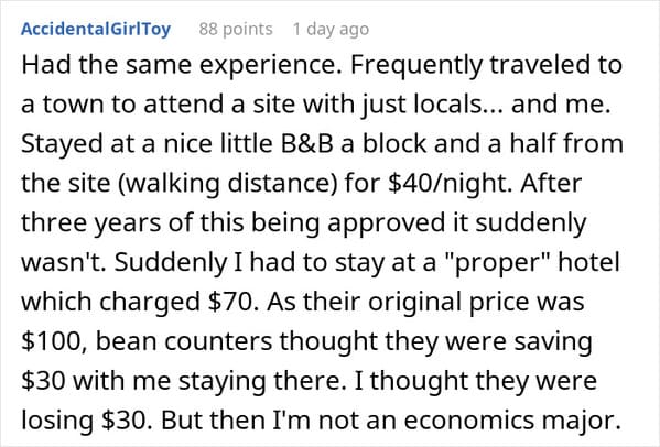 Company Won't Approve $4 Extra For Employee's Hotel Room, Worker Maliciously Complies And It Costs Them $300 More - Jarastyle