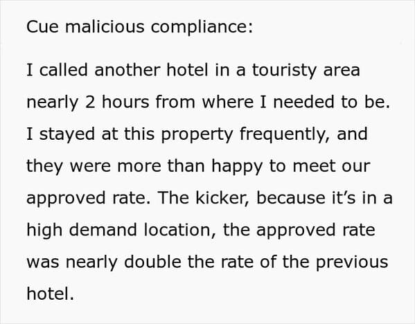 Company Won't Approve $4 Extra For Employee's Hotel Room, Worker Maliciously Complies And It Costs Them $300 More - Jarastyle