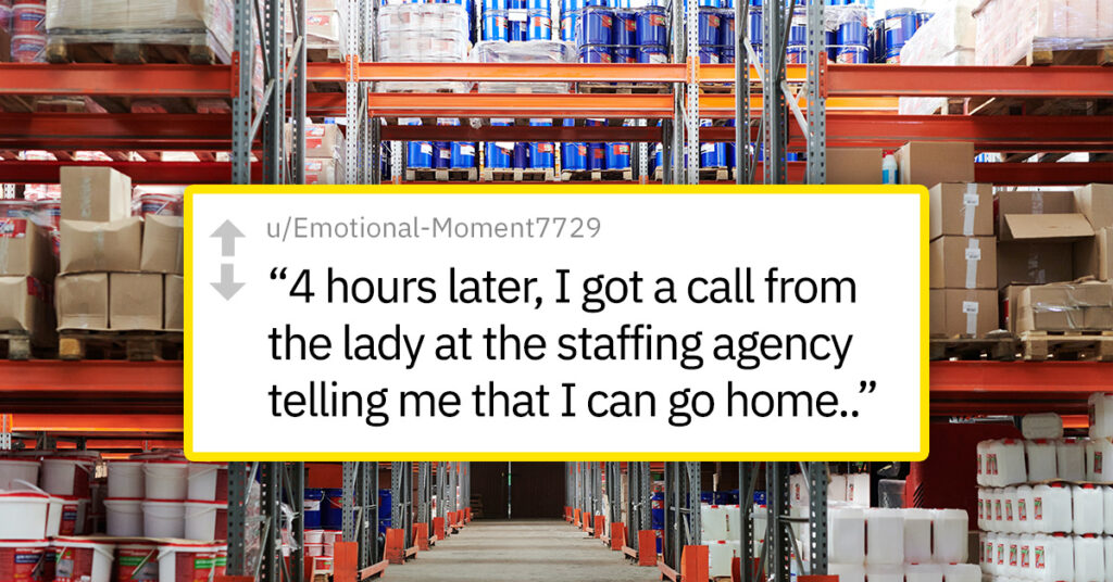 New Warehouse Employee Fired 4 Hours Into Their First Day Due To Clash