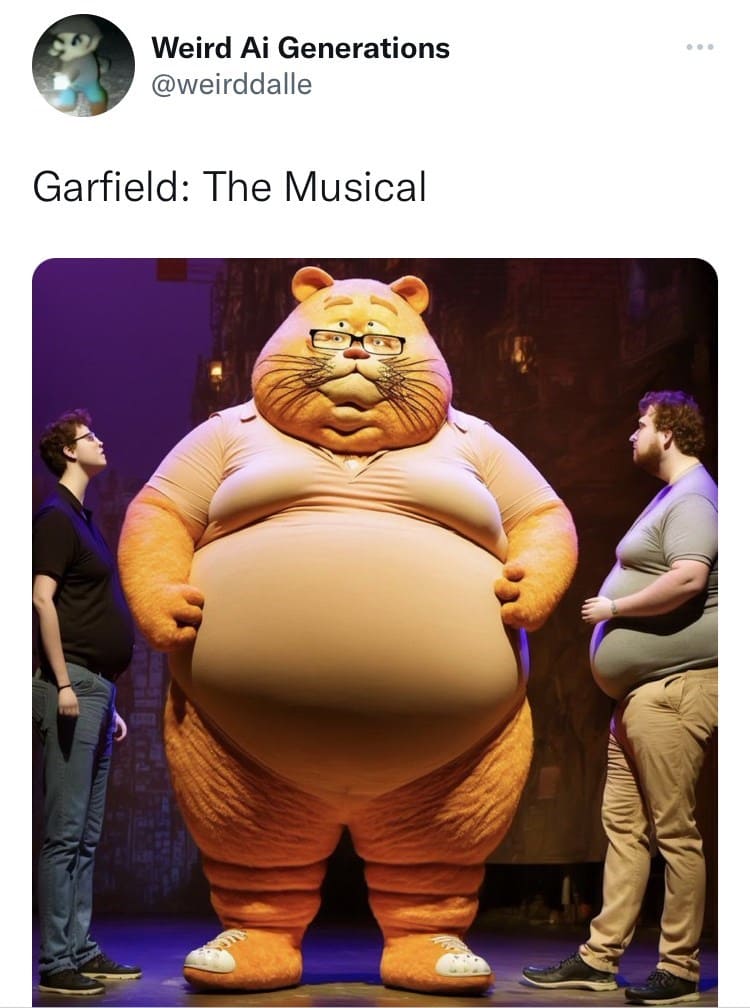 Shrek as the cartoon Garfield : r/weirddalle