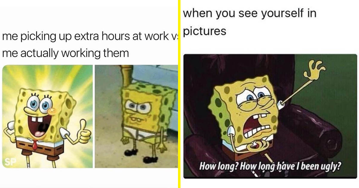 sad spongebob in a cafe - Create meme / Meme Generator - Meme