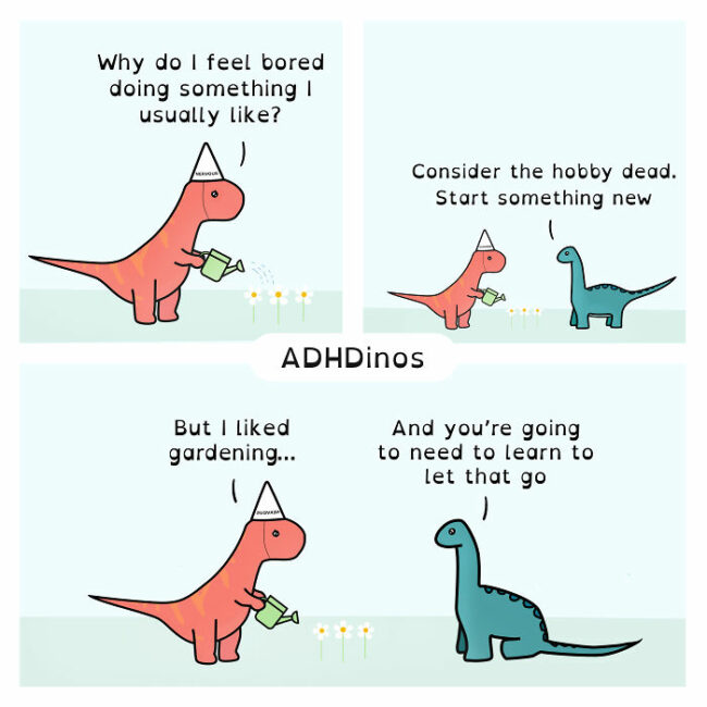 40 Comics From ADHDinos That Makes Living With ADHD Hilariously Relatable