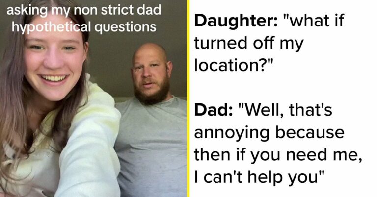 Teen Asks Her “Non-Strict” Dad Hypothetical “What If” Questions, And People Are Gushing Over His Responses