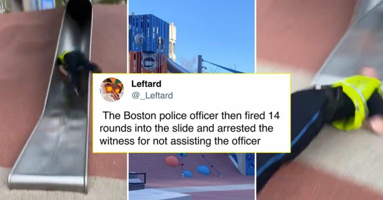 That Police Officer’s Slide Fail Leads To Hilarious “Cop Slide” Memes