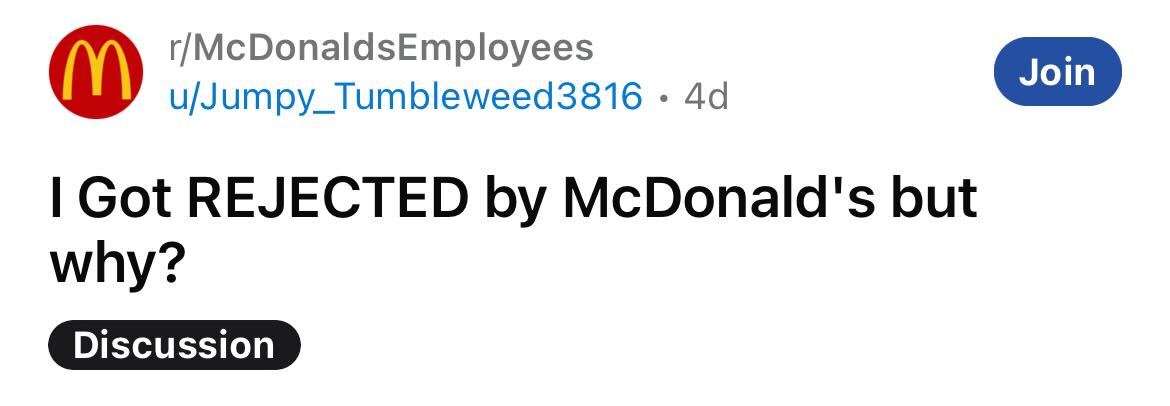 Job Hunter Doesn't Just Get Rejected By McDonald's, He Gets Completely Ghosted By The Manager After 2 Interviews - Jarastyle