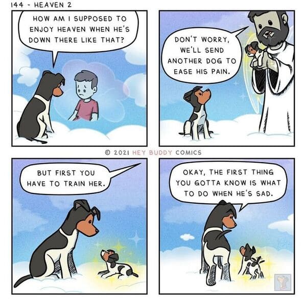 Artist Illustrates 35 Dream Dialogues With His Beloved Dog In Heartwarming Comics - Jarastyle