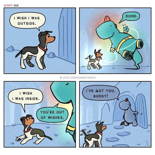 Artist Illustrates 35 Dream Dialogues With His Beloved Dog In Heartwarming Comics - Jarastyle